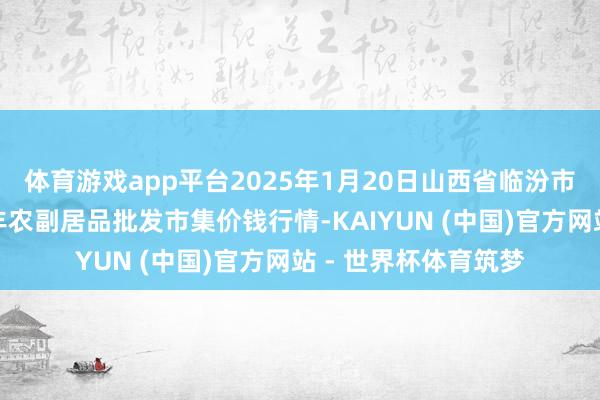 体育游戏app平台2025年1月20日山西省临汾市尧王人区奶牛场尧丰农副居品批发市集价钱行情-KAIYUN (中国)官方网站 - 世界杯体育筑梦