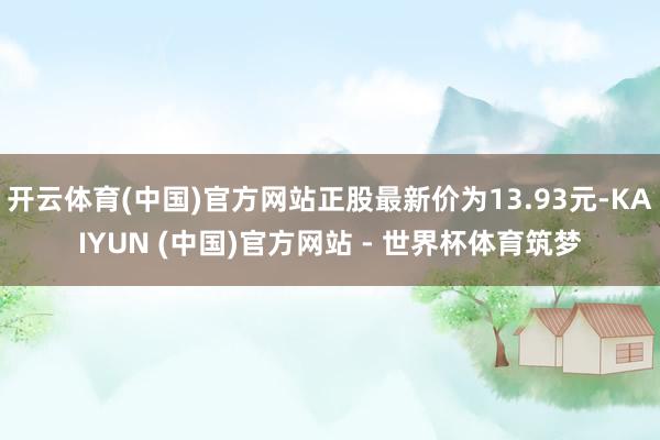 开云体育(中国)官方网站正股最新价为13.93元-KAIYUN (中国)官方网站 - 世界杯体育筑梦